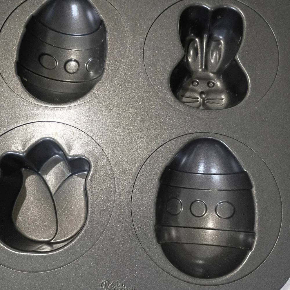 Wilton Easter and Spring Baking Molds Flower Duck Butterfly Egg Bunny